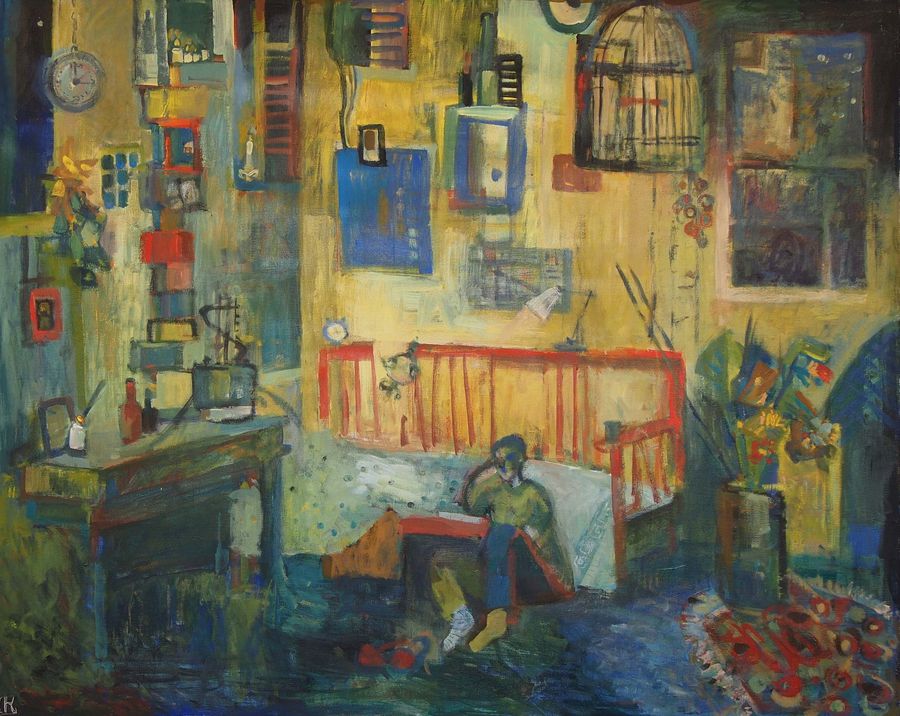 “Während das Licht ist auf”, 60×80 cm, 2015