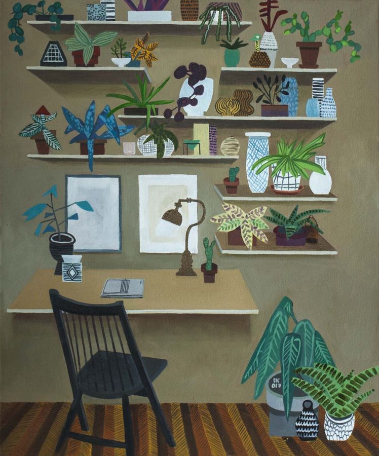 „Hobby“, Leinwand, 60×50 cm, 2018