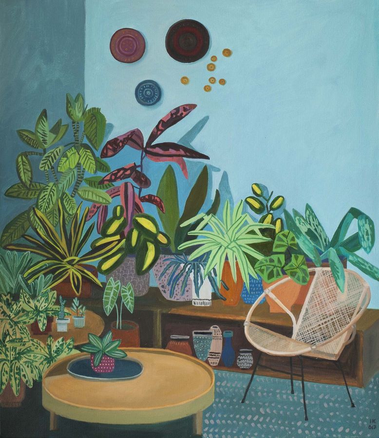 „Der Sauerstoffraum“, Leinwand, 60×50 cm, 2018