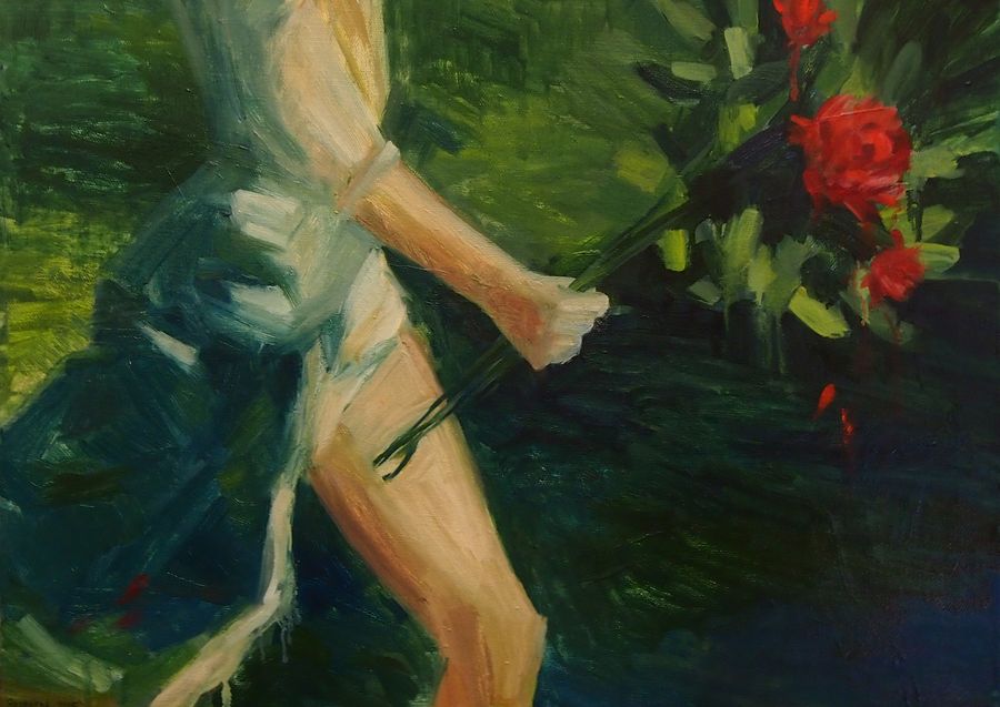 “Um segundo antes”, 70×60 cm